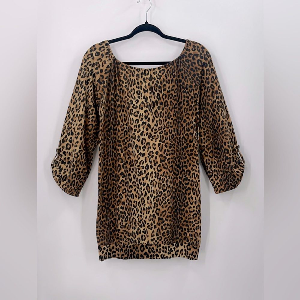 JONES NEW YORK Leopard Top/Tunic - Picture 3 of 3